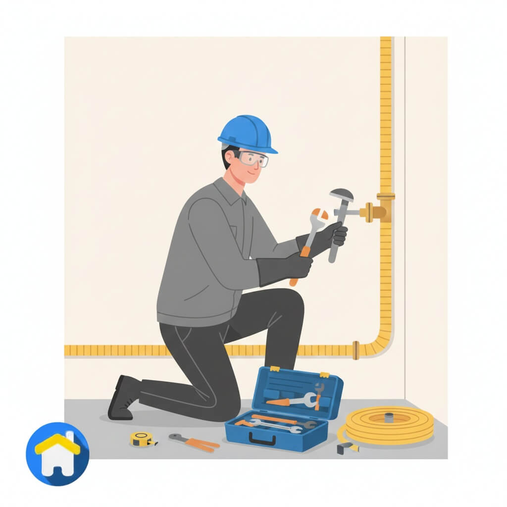 فني تمديد وتوصيل شبكات الغاز المنزلي في ينبع